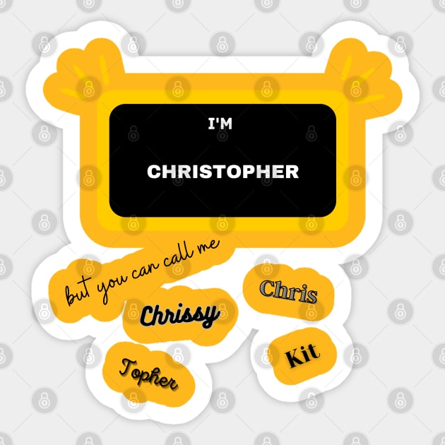 Christopher Sticker by baseCompass